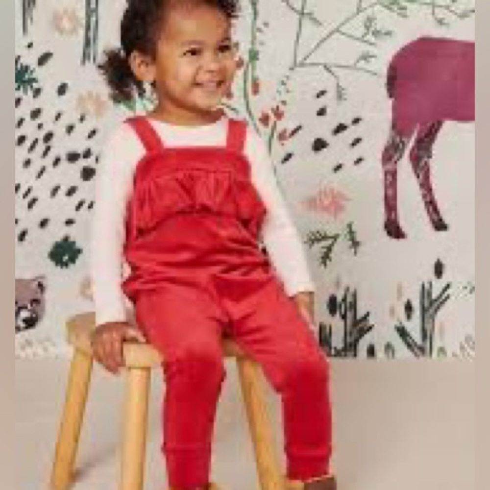 Red Ruffled Kids One Piece - Picture 6 of 11